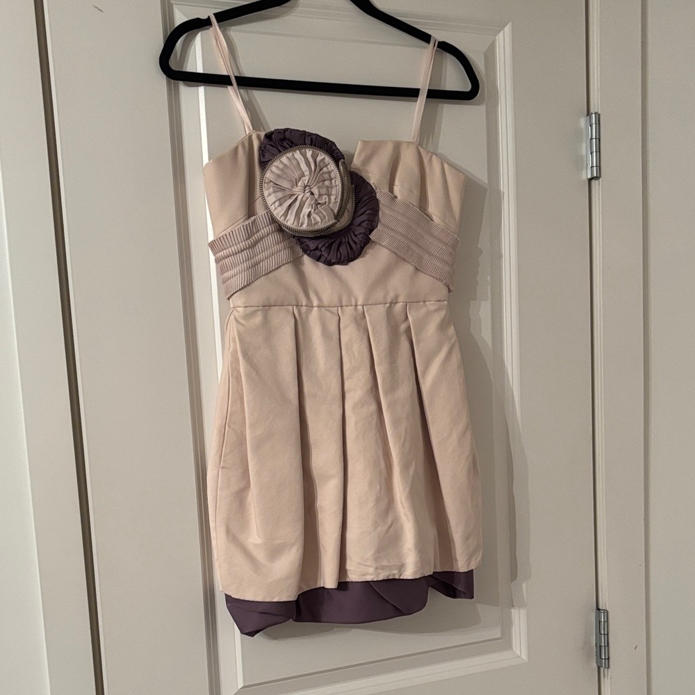 BCBGMaxAzria Pink and Purple Mini Dress